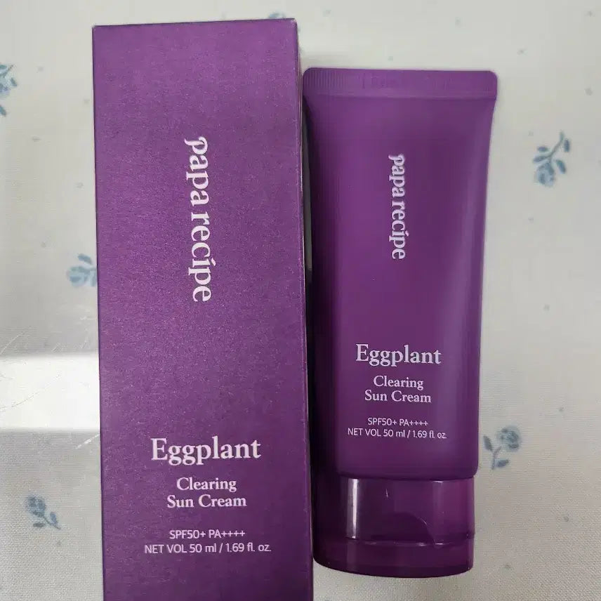 [BUNJANG] Papa Recipe Eggplant Clearing Sun Cream SPF50+ PA++++ 50ml / (미사용)파파레시피 가지 클리어링 선크림 50ml