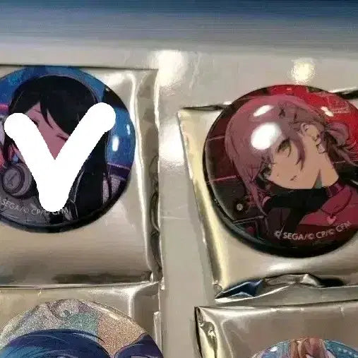 [BUNJANG] Project Sekai Cardboard Standee & Can Badge Set / 프세카 색지 캔뱃지 팝니다