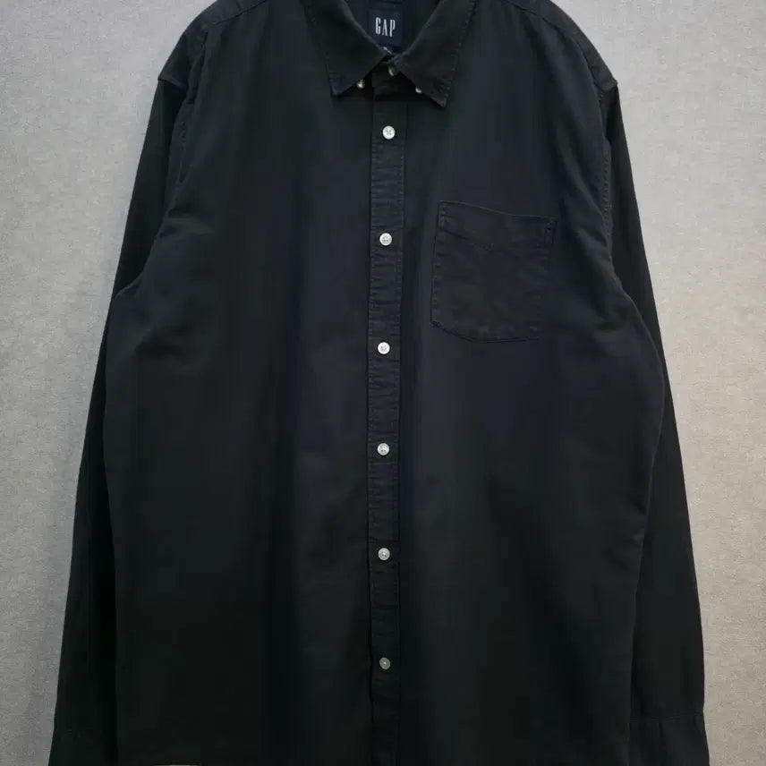 [BUNJANG] GAP Black Button-Down Shirt / GAP 블랙 버튼다운 셔츠 GAP