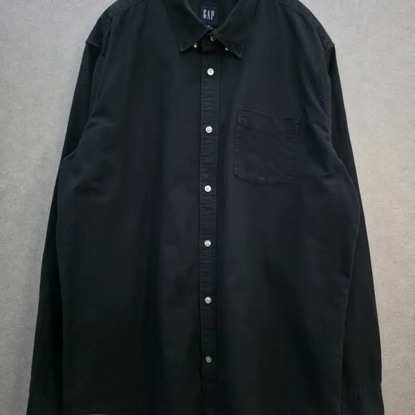 [BUNJANG] GAP Black Button-Down Shirt / GAP 블랙 버튼다운 셔츠 GAP