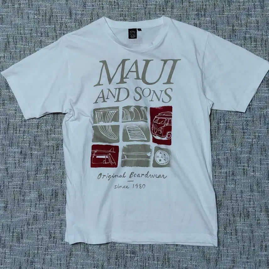 [BUNJANG] Maui and Sons x Quiksilver Japan Vintage Surf Graphic T-Shirt / [M] 마우이 앤 선즈 x 퀵실버 재팬 빈티지 서프 그래픽 티셔츠