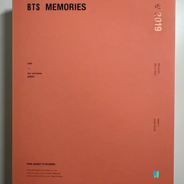 [BUNJANG] BTS 2019 Memories Unsealed (Photocards Excluded) / 방탄소년단 2019 메모리즈