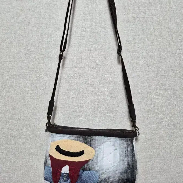 [BUNJANG] Handmade Quilted Crossbody Bag / 핸드메이드 퀼트 크로스백 가방