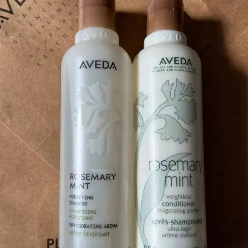 [BUNJANG] Aveda Rosemary Mint Shampoo & Conditioner Set (250ml each) / 아베다 로즈마리 민트 샴푸 컨디셔너 세트