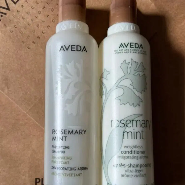 [BUNJANG] Aveda Rosemary Mint Shampoo & Conditioner Set (250ml each) / 아베다 로즈마리 민트 샴푸 컨디셔너 세트