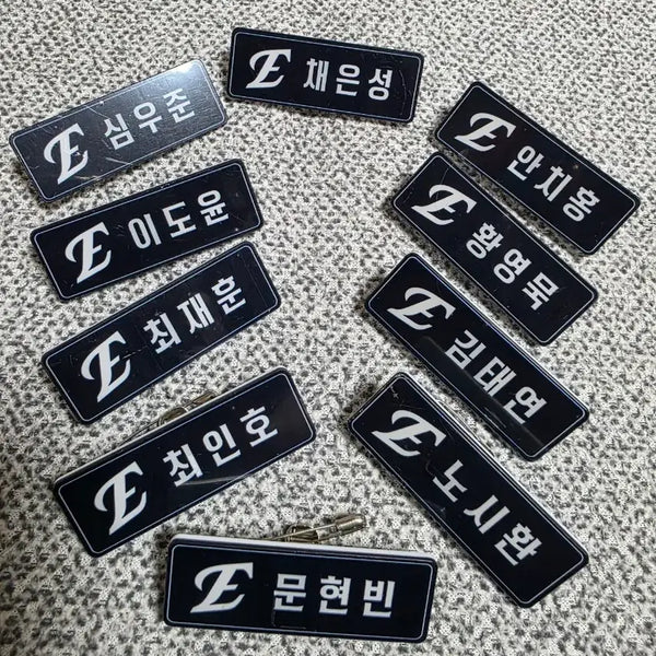 [BUNJANG] Hanwha Eagles 2025 Player Name Tag Batter Version Set / 한화이글스 플레이어명찰 타자버전 10개
