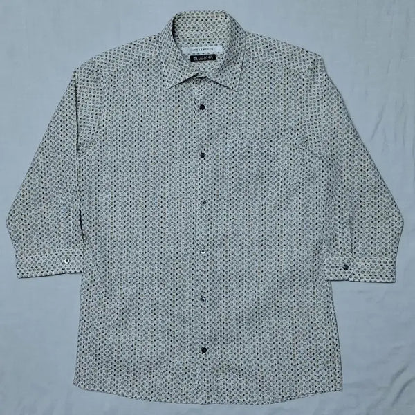 [BUNJANG] Intermezzo Italy TAIANA Fabric Premium Pattern Shirt / [M/95] 인터메조 x 이탈리아 TAIANA 원단 고급 패턴 셔츠