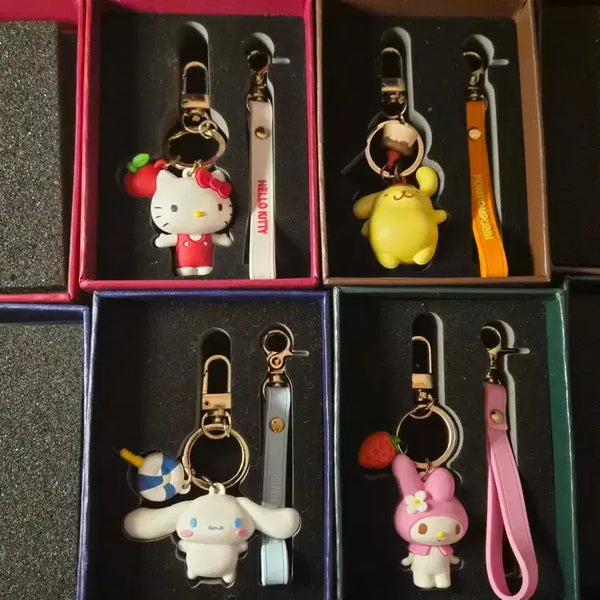 [BUNJANG] Sanrio Character Keyring Set (Unused) / 산리오 키링 세트 미사용