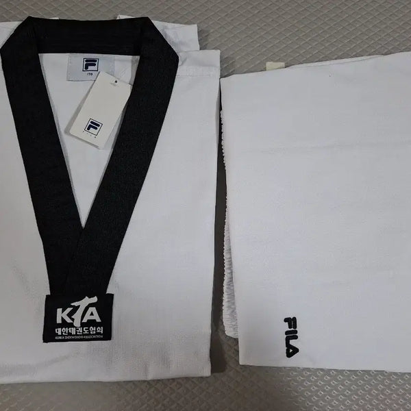 [BUNJANG] Fila KTA Certified Taekwondo Uniform (Top & Bottom Set) - Size 170 / 휠라 KTA 공인 태권도복 미착용 상하의 세트 170