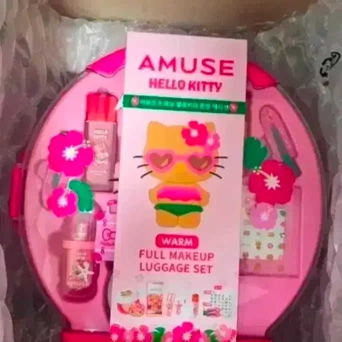 [BUNJANG] Amuse Hello Kitty Large Warm Set / 어뮤즈 헬로키티 캐리어 라지 웜셋트