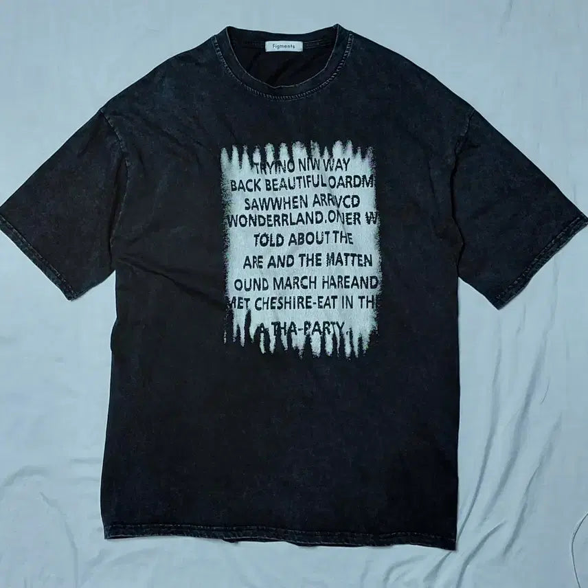 [BUNJANG] Figments Pigment Dyed Graphic T-Shirt / [F] Figments 애프터 피그먼트 다잉 그래픽 반팔 티셔츠