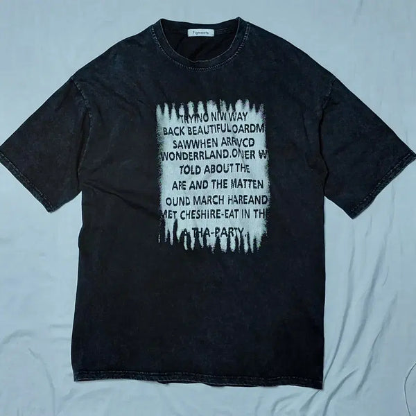 [BUNJANG] Figments Pigment Dyed Graphic T-Shirt / [F] Figments 애프터 피그먼트 다잉 그래픽 반팔 티셔츠