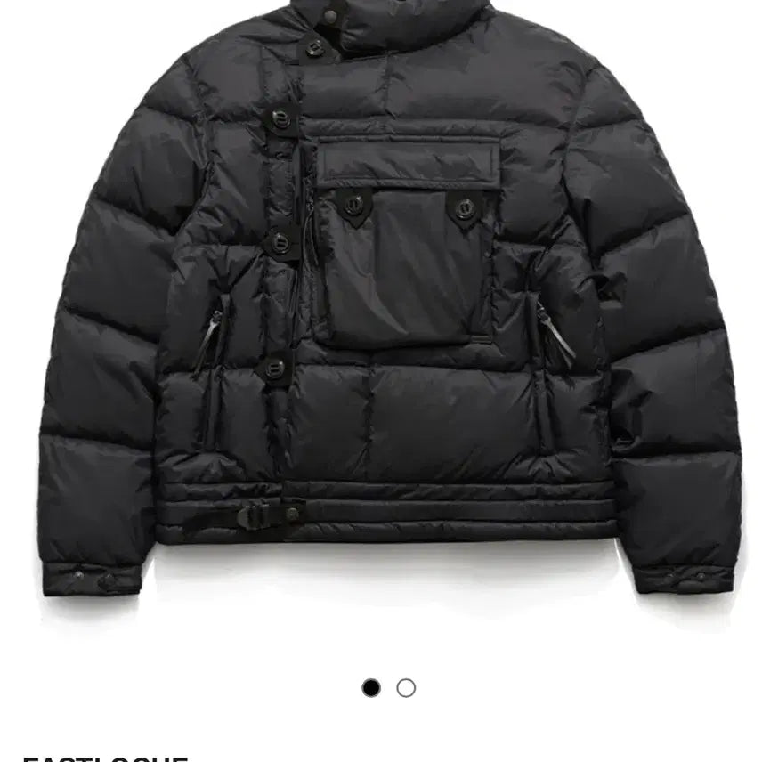 [BUNJANG] Eastlogue Motorcycle Black Down Jumper L Size / [L사이즈 ]  이스트로그 모터사이클 블랙 다운 점퍼