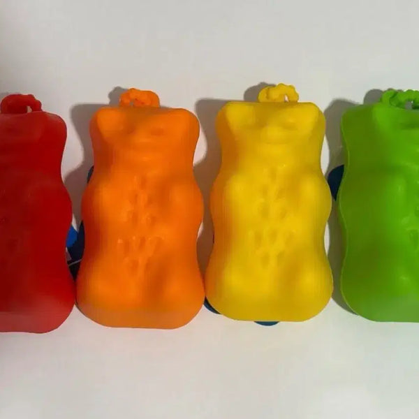[BUNJANG] Haribo Gummy Bear Pouch Keychain Full Set (Red/Orange/Yellow/Green) / 일괄) 하리보 파우치 키링 풀세트(빨/주/노/초)
