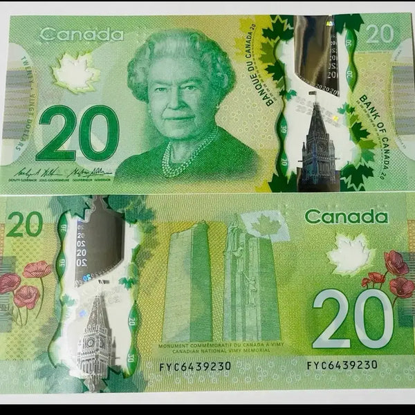 [BUNJANG] Canada $20 Polymer Banknote Uncirculated / 캐나다  20달러 폴리머 완전미사용