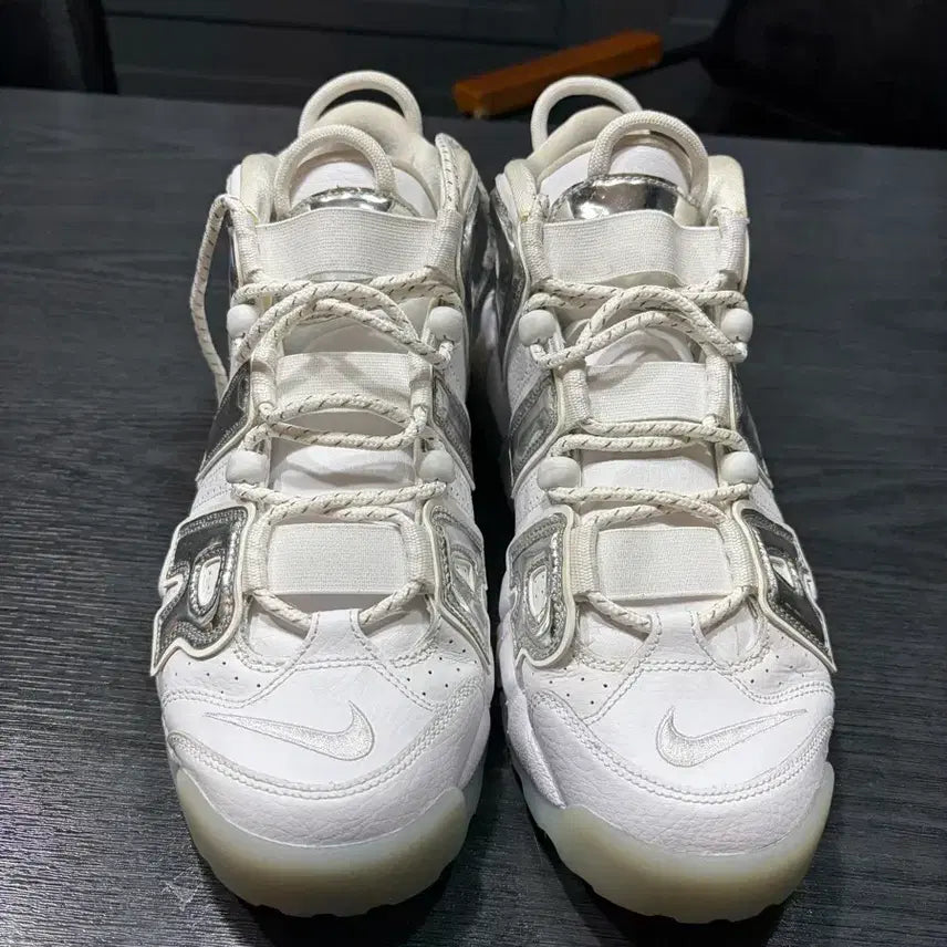 [BUNJANG] Nike Air More Uptempo Chrome White Men's Size 275 (US Women's 9.5) / 나이키 업템포 크롬화이트 275