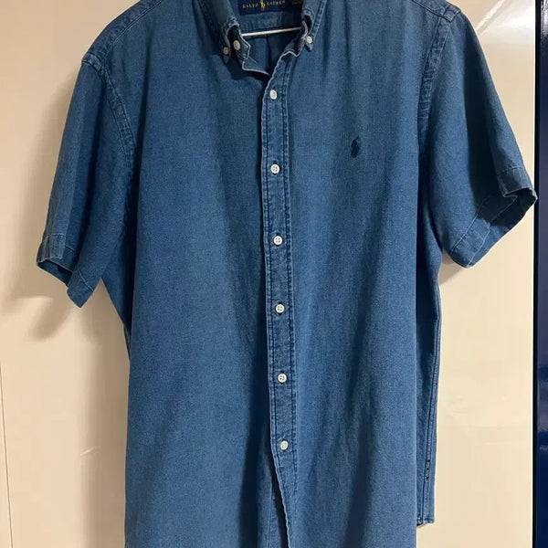 [BUNJANG] Polo Ralph Lauren Classic Fit Denim Short Sleeve Shirt / 폴로 랄프로렌 청남방 데님 반팔 셔츠