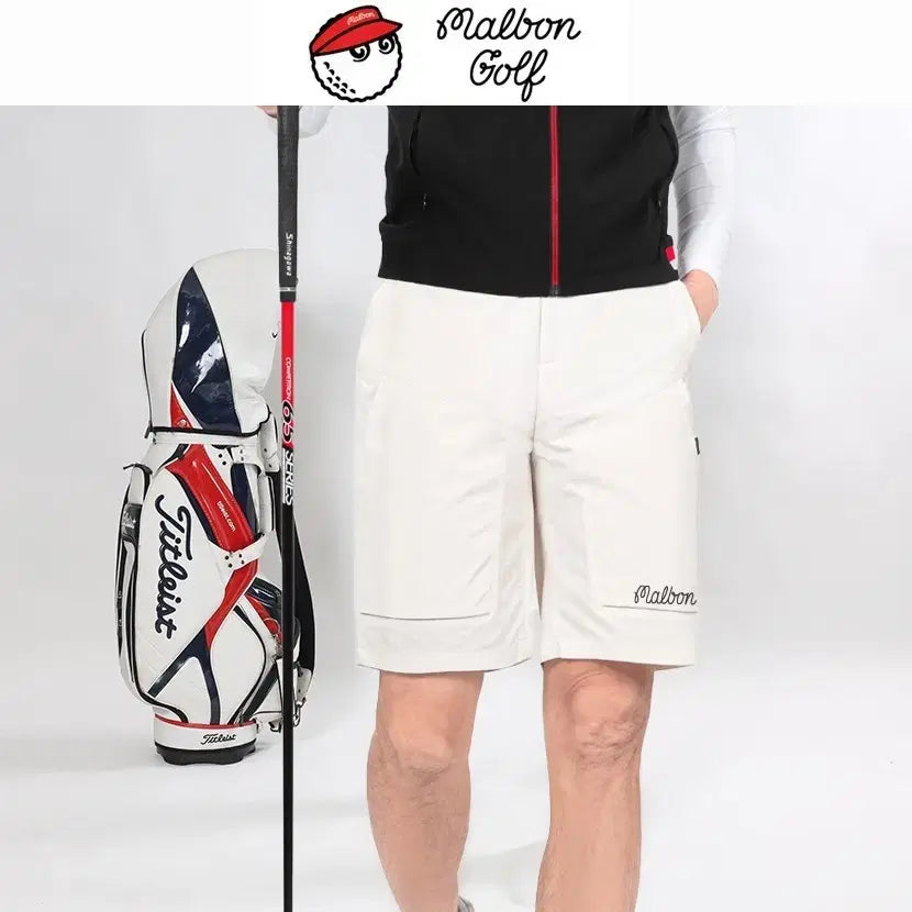 [BUNJANG] Malbon Square Pocket Half Pants / 말본 스퀘어 포켓 하프팬츠