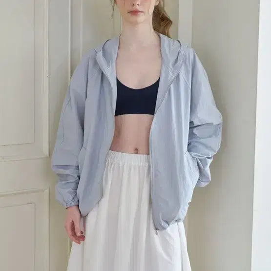 [BUNJANG] Lamure Aude Hood Jumper Blue / 라무어 Aude 후드 점퍼 블루