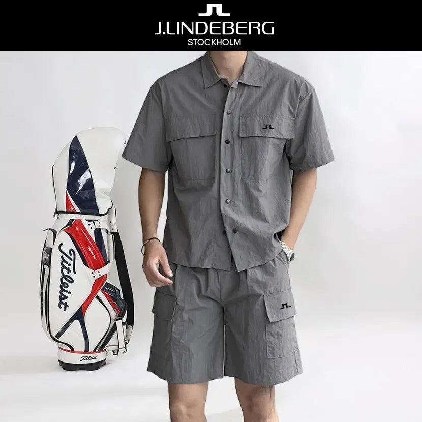 [BUNJANG] J. Lindeberg Two Pocket Short Sleeve Set / 제이린드버그 투 포켓 반팔 세트복
