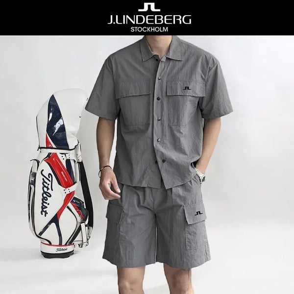 [BUNJANG] J. Lindeberg Two Pocket Short Sleeve Set / 제이린드버그 투 포켓 반팔 세트복