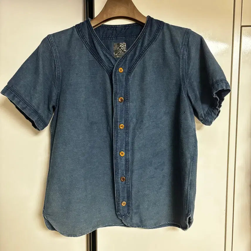 [BUNJANG] Visvim ICT DUGOUT Shirt Indigo Dye Size 3 / 비즈빔 ICT DUGOUT Shirt 3사이즈