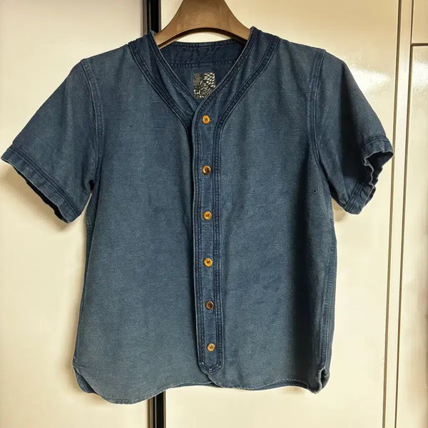 [BUNJANG] Visvim ICT DUGOUT Shirt Indigo Dye Size 3 / 비즈빔 ICT DUGOUT Shirt 3사이즈
