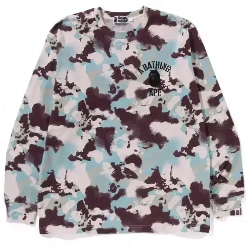 [BUNJANG] BAPE MAP Camo Long Sleeve Hoodie Zip-Up / 베이프 맵 카모 롱스리브 후드집업