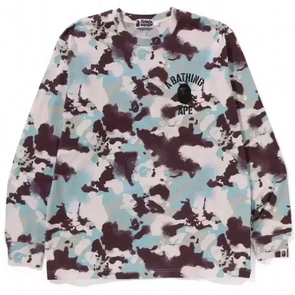 [BUNJANG] BAPE MAP Camo Long Sleeve Hoodie Zip-Up / 베이프 맵 카모 롱스리브 후드집업
