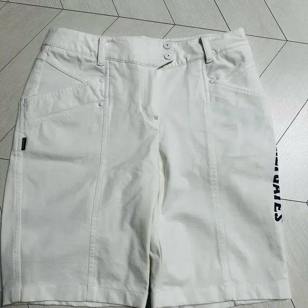 [BUNJANG] Pargates White 5-Part Shorts Size 2 / 파리게이츠 화이트5부반바지 2사이즈