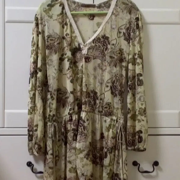 [BUNJANG] Fairy Oriental Long Sleeve Blouse / 페어리 오리엔탈 롱 슬리브, 블라우스