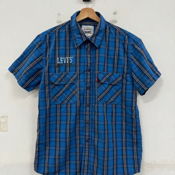 [BUNJANG] Levi's Western Short Sleeve Checkered Shirt / (L)리바이스 웨스턴 반팔 체크셔츠