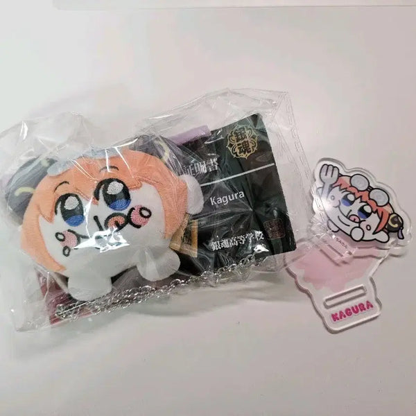 [BUNJANG] Gintama China Pop-up Chimitan Collaboration Kagura Plushie Badge Acrylic Stand / 은혼 중국 팝업 치미탄 콜라보 굿즈 카구라 누이 뱃지 아크릴 스탠드