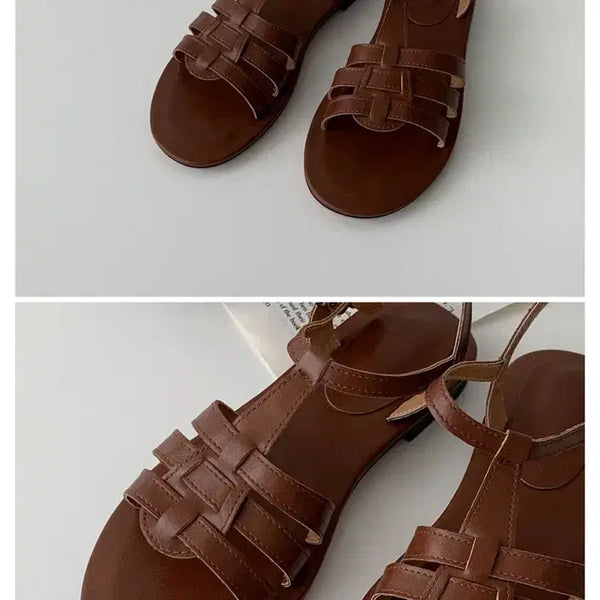 [BUNJANG] Brown Low Heel Sandals 240mm / 브라운 샌들 240mm