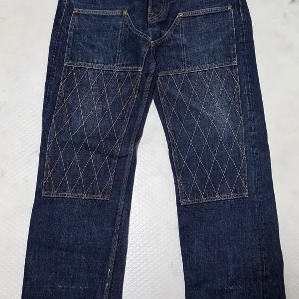 [BUNJANG] Trophy Clothing 15th Anniversary 1606 W Knee Standard Dirt Denim / 트로피클로딩 15주년 1606 W Knee 데님