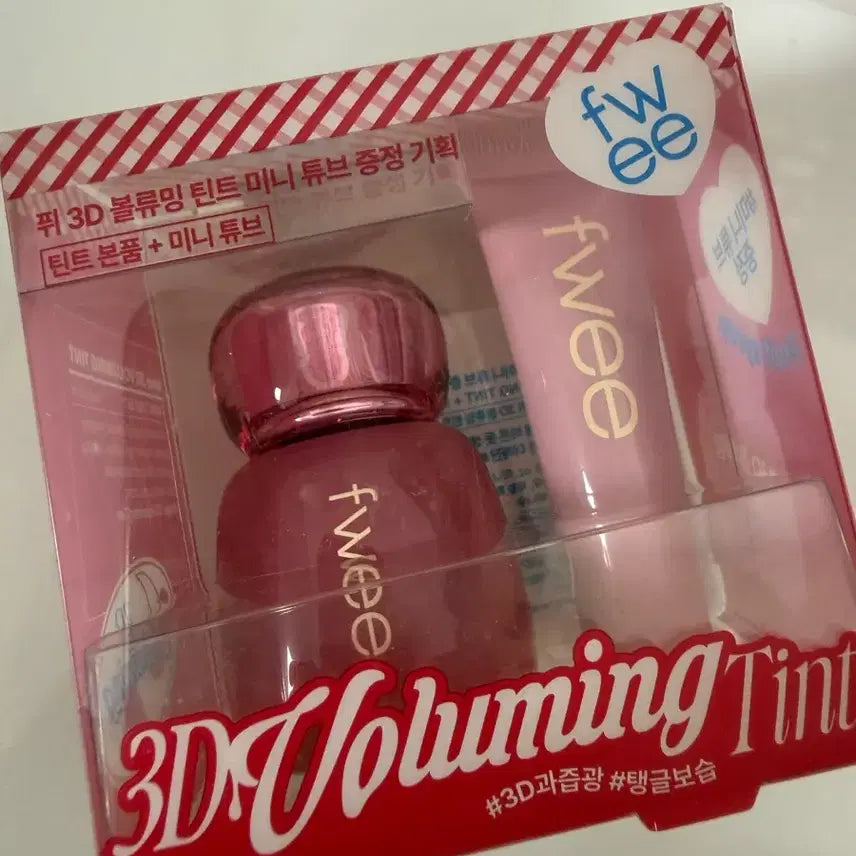 [BUNJANG] FIY 3D Voluming Tint Set / 퓌 3D 볼류밍 틴트 본품+미니튜브 / 올리브영 기획 / 화장품처분판매