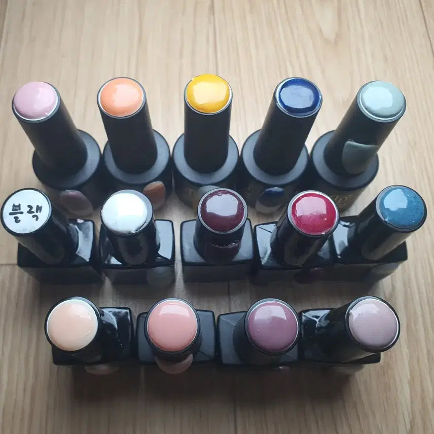 [BUNJANG] Gel Nail Art Color Gel Set (15 Shades) / 네일아트 젤네일 컬러젤 14종 세트