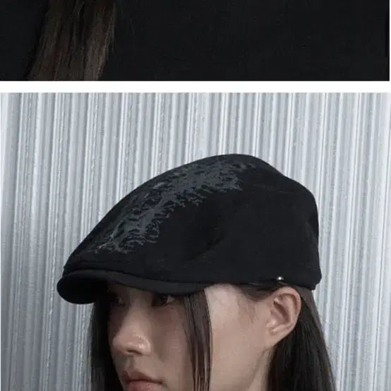 [BUNJANG] ETOSOME Classic Cross Printing Hunting Cap / 에트오소메 크로스 프린팅 클래식 헌팅캡
