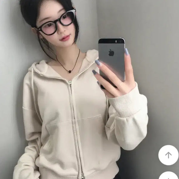 [BUNJANG] Kushavi Two-Way Terry Fabric Oversized Big Hoodie Zip-Up / 에이블리 쭈리원단 투웨이 아방방 빅후드집업 데일리 트레이닝