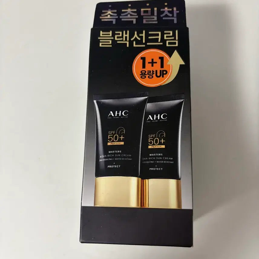 [BUNJANG] AHC Black Sun Cream 1+1 Set / AHC 블랙 선크림 1+1 기획세트