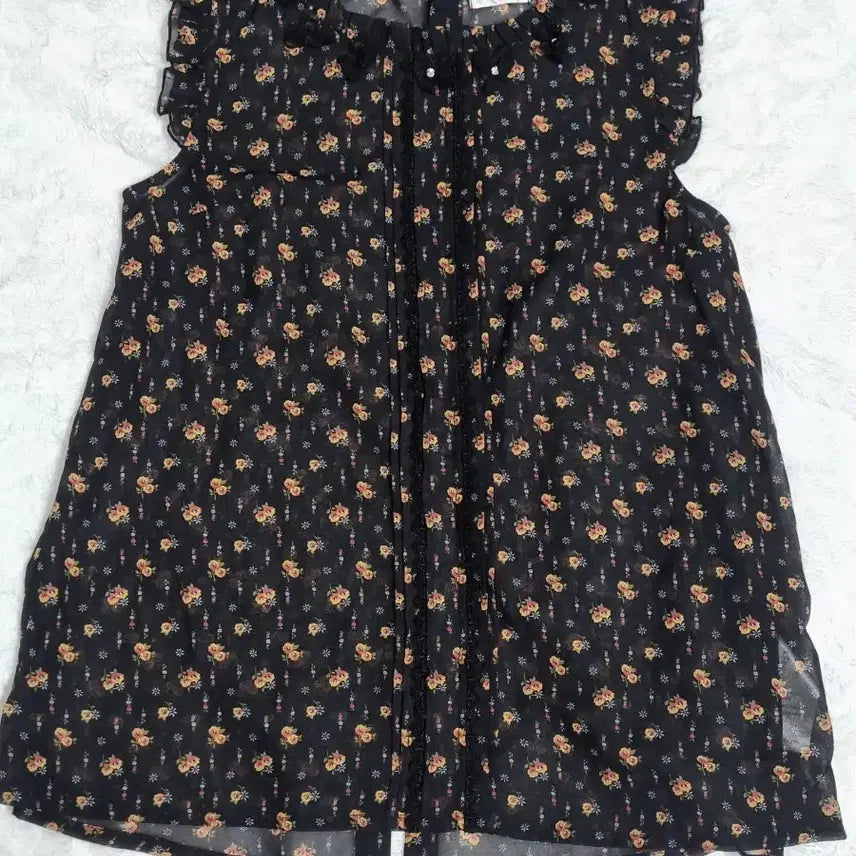 [BUNJANG] Axes Femme Japanese Vintage Floral Chiffon Blouse / 일본 빈티지 일브엑시즈팜 axes femme 플로럴 쉬폰 블라우스