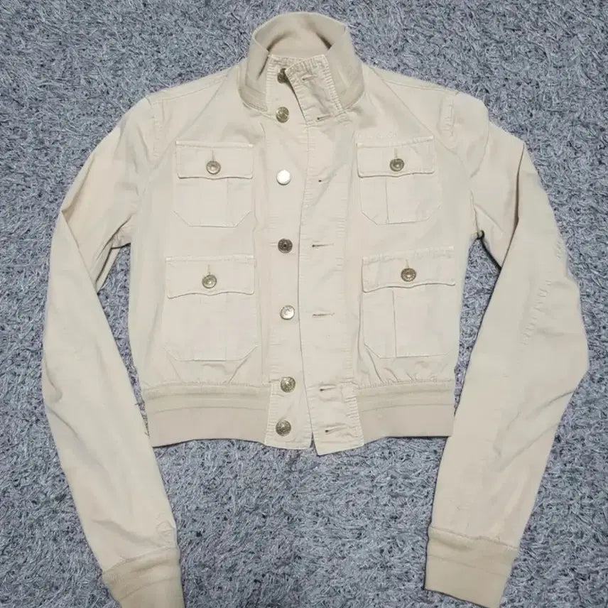 [BUNJANG] Beige Safari Style Women's Jacket / 베이지색 야상 스타일 여성 자켓