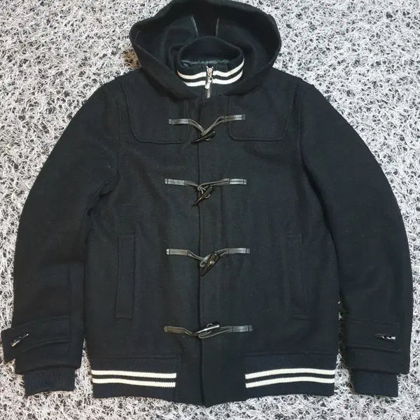 [BUNJANG] Paul Smith Black Wool Hooded Duffle Jacket / 폴스미스 블랙 모직 후드 더플쟈켓