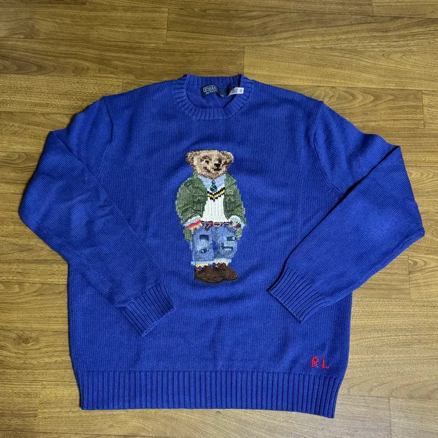 [BUNJANG] Polo Ralph Lauren Bear Knit M / 폴로 베어니트 M 비치로얄 택만제거