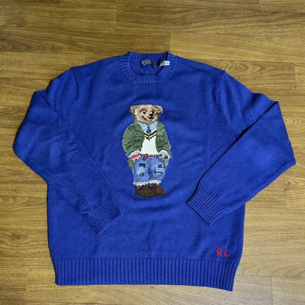 [BUNJANG] Polo Ralph Lauren Bear Knit M / 폴로 베어니트 M 비치로얄 택만제거