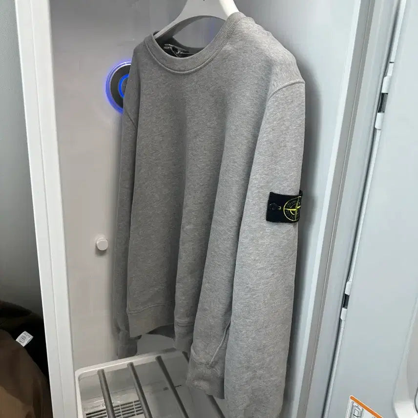 [BUNJANG] Stone Island Crewneck Sweatshirt Grey L / 한글택 L 스톤아일랜드 맨투맨 회색