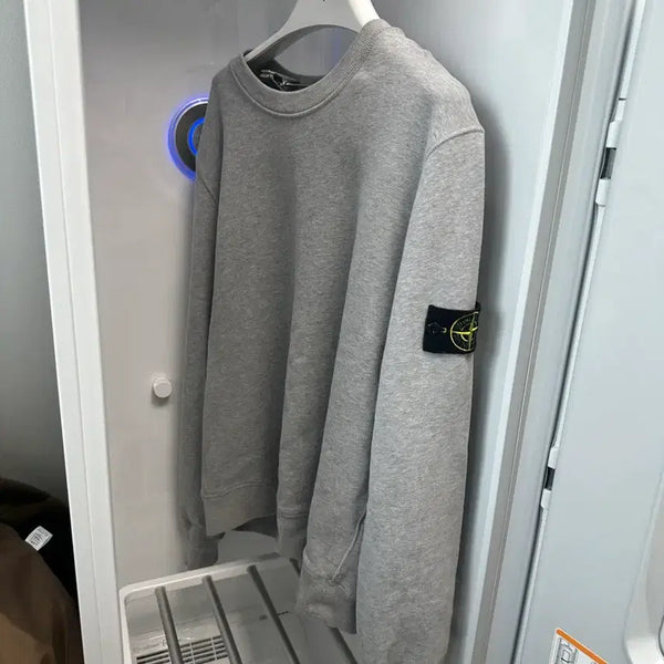 [BUNJANG] Stone Island Crewneck Sweatshirt Grey L / 한글택 L 스톤아일랜드 맨투맨 회색
