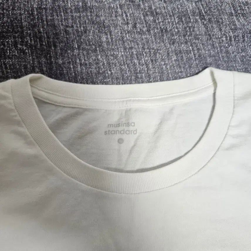 [BUNJANG] Musinsa Standard Layered Short Sleeve T-Shirt (White, XL) / 무탠다드 레이어드 반팔 티셔츠(화이트)