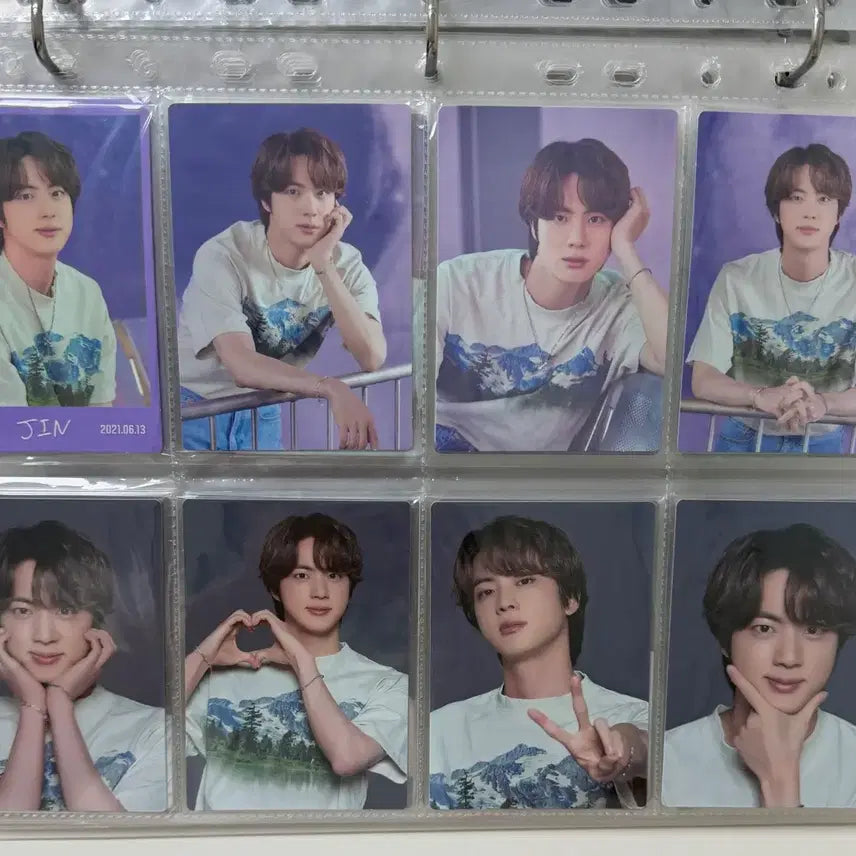 [BUNJANG] BTS Jin 'The Most Beautiful Moment in Life' Mini Photocard Bundle Set (Includes POB) / 방탄 석진 소우주 미니포카 9장 드볼(특전 포카 포함)