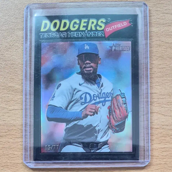 [BUNJANG] MLB 2026 Topps Heritage Teoscar Hernandez #77 Black Refractor Limited Edition / MLB 2026 탑스 헤리티지 LA다저스 테오스카 에르난데스 77한정블랙